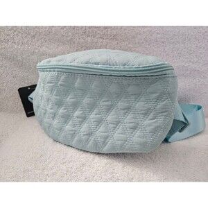 Pastel Light Blue Quilted Belt Bag 90 Degree by Reflex Spring Fanny Pack